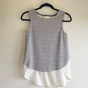 Anthropologie Deletta Aztec Hi-low XS Top